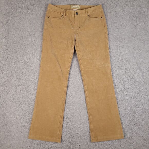 J. Crew Corduroy Pants Womens 30 S Brown Bootcut 33x30.5 Stretch Pockets Jeans - Picture 1 of 13